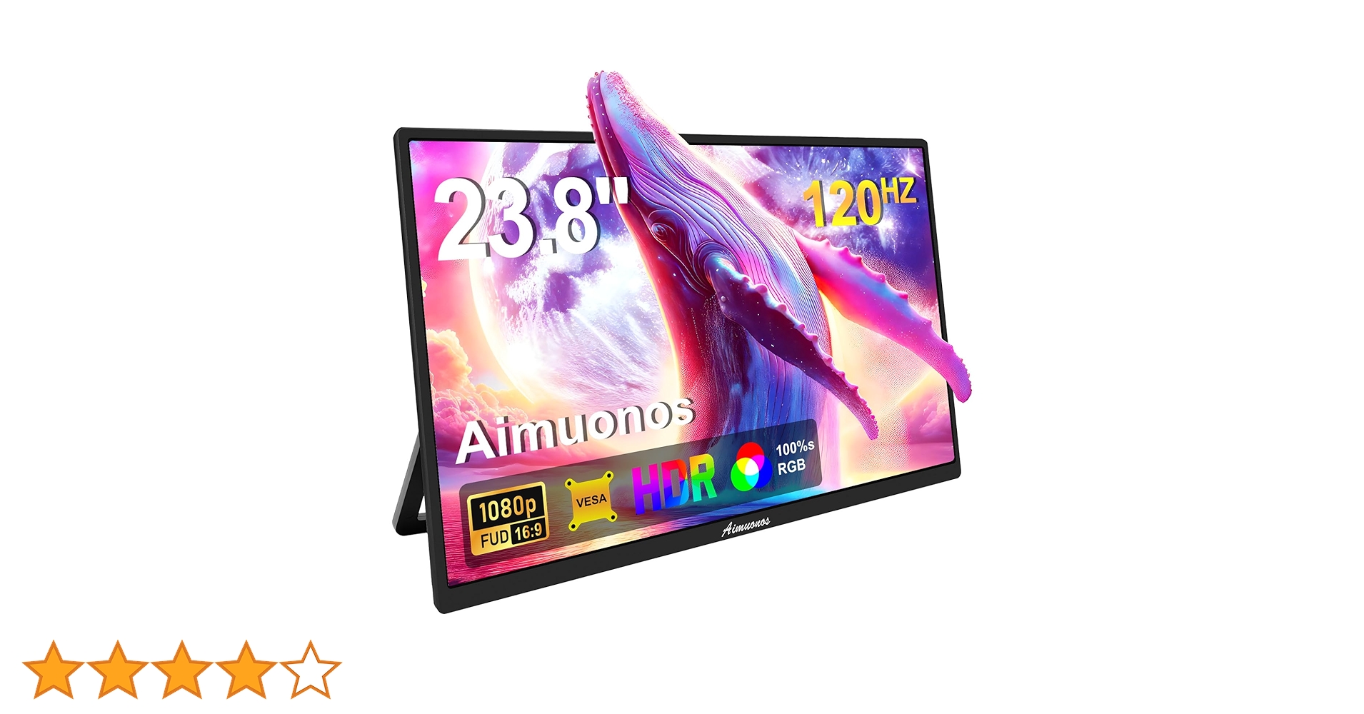 Amazon.co.jp: 23.8インチポータブルモニター、1080Pモバイルモニター